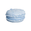 Uma macaron azul claro.
